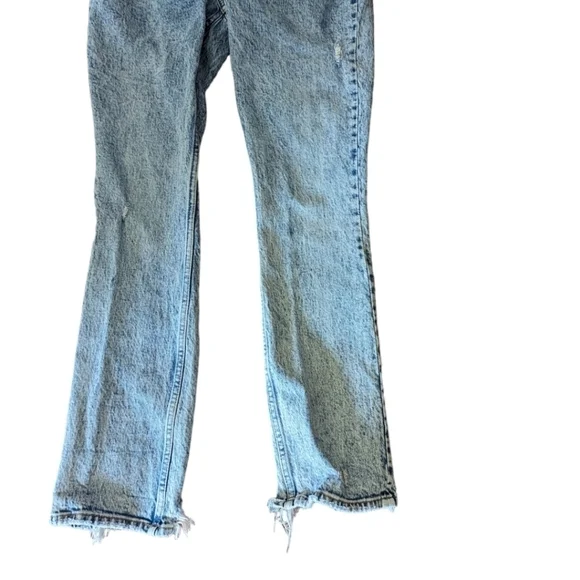 Abercrombie & Fitch the 90s Skinny High Rise distressed stone wash jeans W26 L30 - Picture 3 of 11